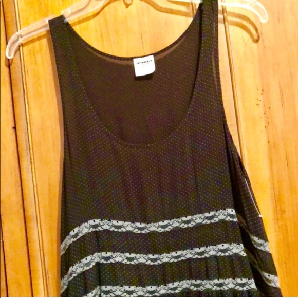 πΊπHPππΊ NWOT Free People Voile & Lace Trapeze Slip Dress - Picture 12 of 16
